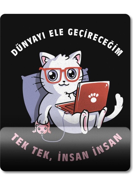 Dünyayı Ele Geçireceğim - Kedi Bilek Destekli Mousepad Model - 1 fiyatları