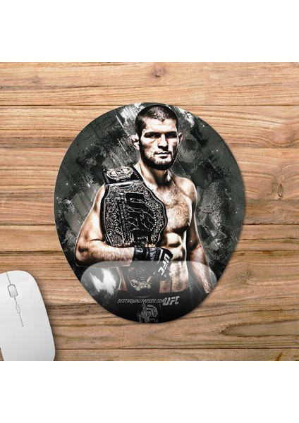 Khabib Nurmagomedov Bilek Destekli Mousepad Model - 2 Oval