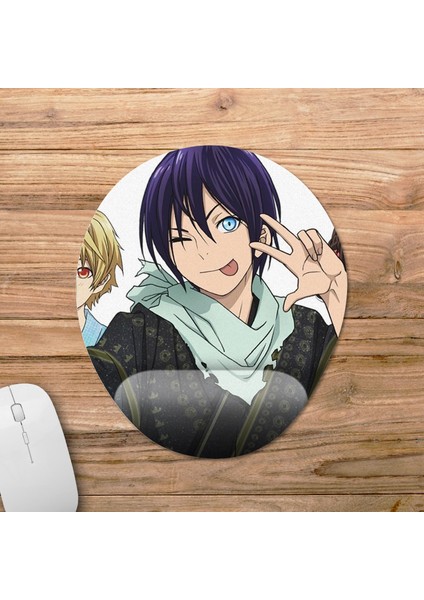 Noragami Bilek Destekli Mousepad Model - 1 Oval