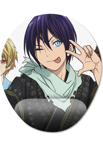 Noragami Bilek Destekli Mousepad Model - 1 Oval