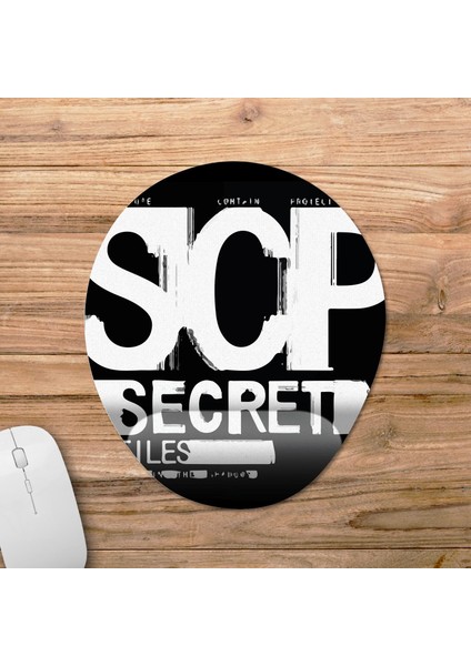 Scp: Secret Files Bilek Destekli Mousepad Model - 2 Oval
