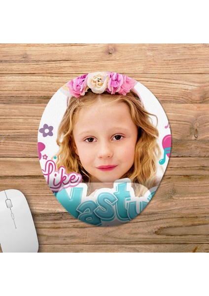 Like Nastya - Youtube Bilek Destekli Mousepad Model - 1 Oval