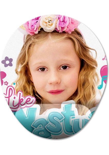 Like Nastya - Youtube Bilek Destekli Mousepad Model - 1 Oval fiyatları