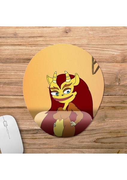 Big Mouth Bilek Destekli Mousepad Model - 2 Oval