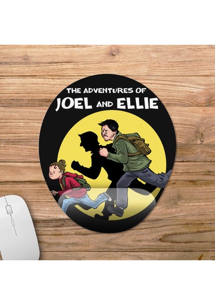 The Last Of Us Dizi - Joel & Ellie Bilek Destekli Mousepad Model - 1 Oval