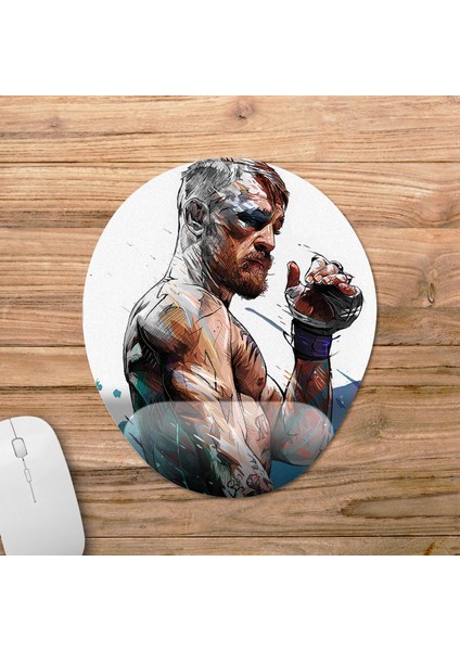 Conor Mcgregor Bilek Destekli Mousepad Model - 2 Oval