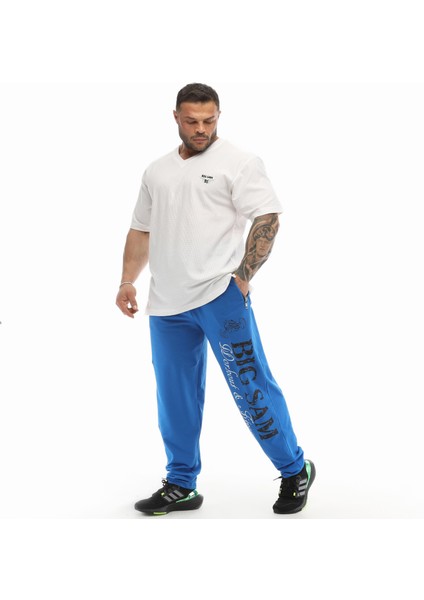 Loose Fit Erkek Eşofman Altı Fermuarlı Gym Pantolon Big Sam PNT1369