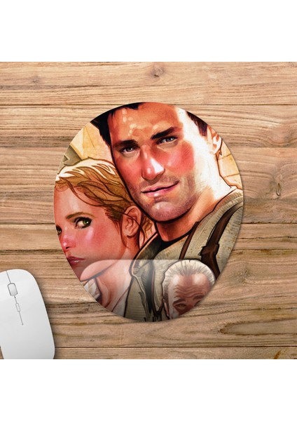 Uncharted 3 Bilek Destekli Mousepad Model - 3 Oval