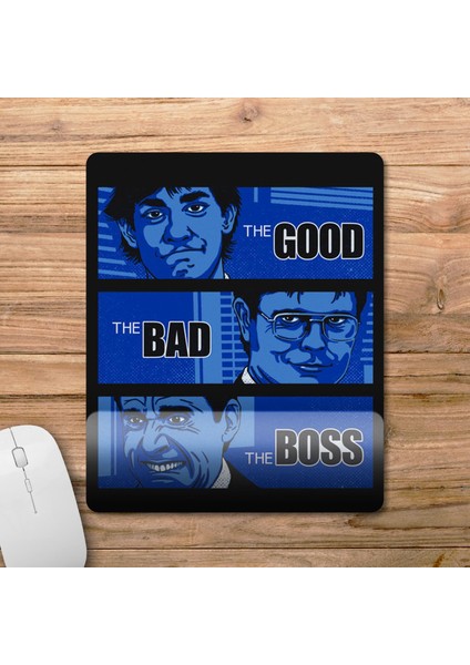 The Office - The Good, The Bad And The Boss Bilek Destekli Mousepad Model - 1