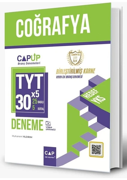 Çap Yayınları TYT Coğrafya 30 x 5 Up Deneme