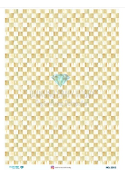 Diamond Craft N: 2505 Siyah Krem Dama Mackenzie 30X42 cm Dekopaj