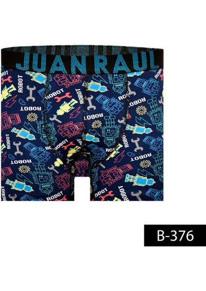 Store 4'lü Desenli Renkli Erkek Boxer