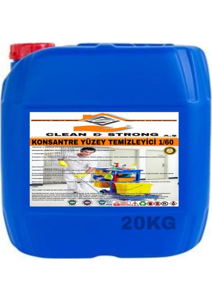 Yüzey Temizleyici Ultra Konsantre 1/60 20KG