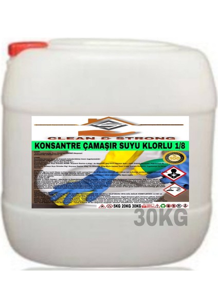 Çamaşır Suyu Ultra Konsantre 1/8 30KG