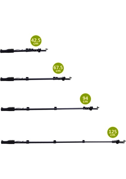 3'ü 1 Monopod + Telefon Tutucu Klibi + Bluetooth Deklanşör (Yurt Dışından)