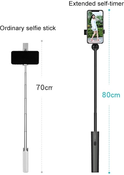 P9 Gerilebilir Gizli Bluetooth Selfie Çubuğu (Yurt Dışından)