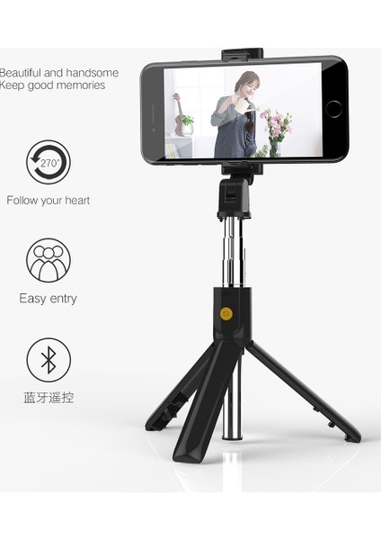 K07 Bluetooth 4.0 Cep Telefonu Bluetooth Selfie Çubuğu (Yurt Dışından)