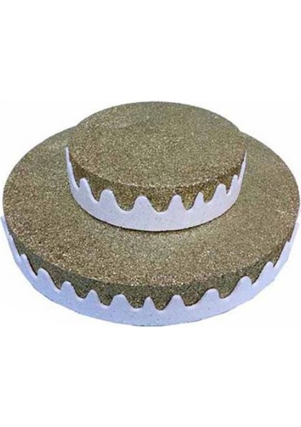 Strafor Pasta 2 Katlı - Strafor Stand 2 Katlı Altın 29.4x9 cm