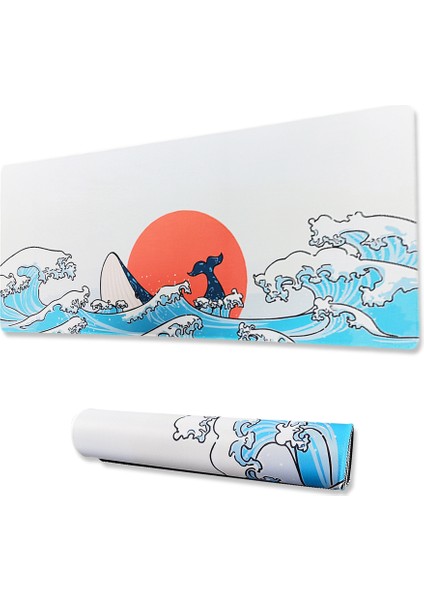 Pro 90x40 Cm Xxl Gaming Oyuncu Mouse pad MousePad Ukiyo-E