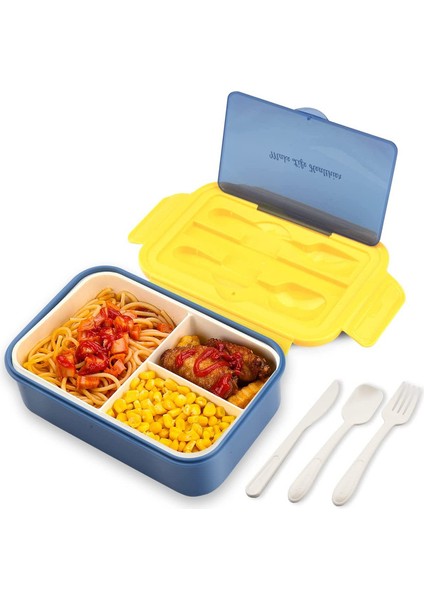 Öğrenciler Için Öğle Yemeği Kabı Mavi (Yurt Dışından)