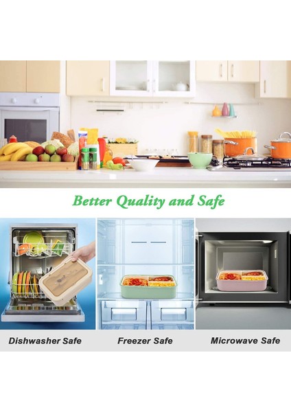 Meyveli Çocuk Öğle Yemeği Kabı - Yeşil (Yurt Dışından) indirimleri