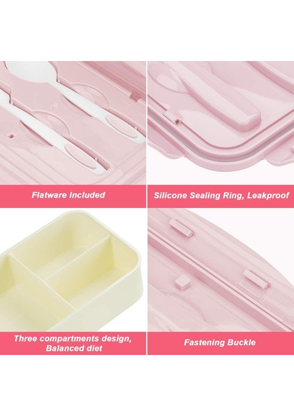 Meyveli Çocuk Öğle Yemeği Kabı - Pembe (Yurt Dışından) fiyatları