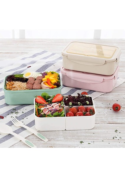 Meyveli Çocuk Öğle Yemeği Kabı - Pembe (Yurt Dışından) indirimleri