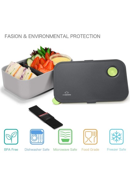 1000 ml Iki Bölmeli Beslenme Çantası Yeşil (Yurt Dışından) indirimleri