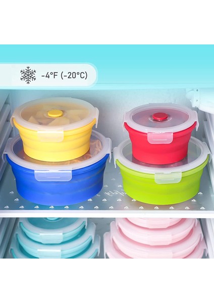 4 Parçalı Katlanabilir Öğle Yemeği Kabı Renkli (Yurt Dışından) modelleri