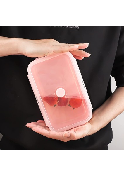 4 Parçalı Katlanabilir Öğle Yemeği Kabı Pembe (Yurt Dışından) fiyatları