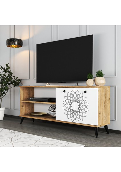 Ty4 Desenli Raflı Tv Ünitesi