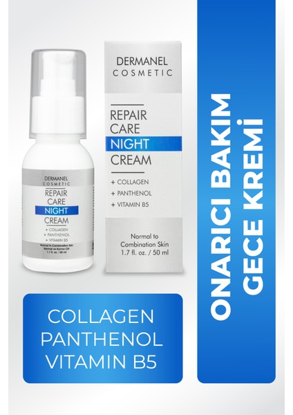 Cilt Aydınlatıcı Leke Karşıtı Krem Skin Lightening Anti-Dark Cream+Dermanel Onarıcı Bakım Gece Kremi Repair Care Night Cream