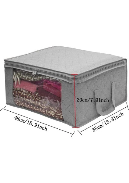 3 x 48X35X20CM Yatak Düzenleyici Gri (Yurt Dışından) fırsatları