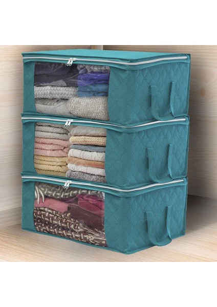 3 x 48X35X20CM Yatak Düzenleyici Mavi (Yurt Dışından) fiyatları