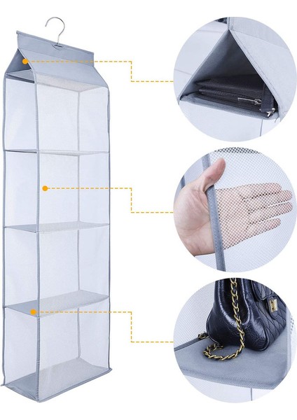 40X16X120CM Askılı Depolama Rafı Gri (Yurt Dışından) indirimleri