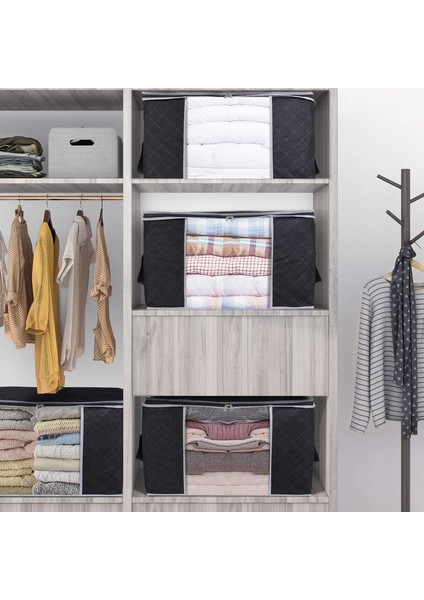 3 x 60X40X35CM Giysi Çantası Siyah (Yurt Dışından) indirimleri