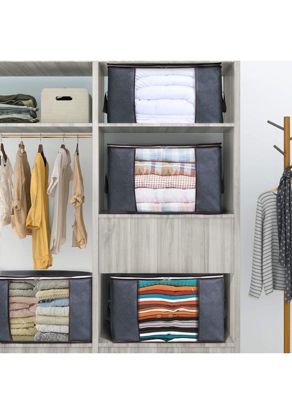 3 x 60X40X35CM Giysi Çantası Gri (Yurt Dışından) indirimleri