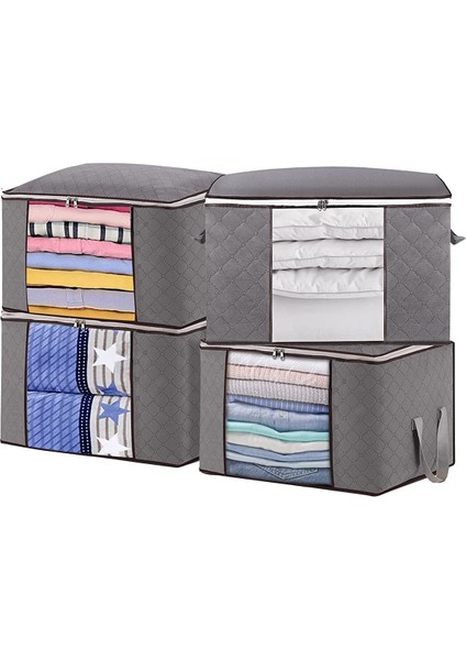 Yatağın Altında 4 x 60X40X35 cm Kasalar (Yurt Dışından)