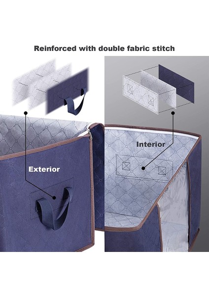 3x 60X36X42CM Saklama Torbaları Mavi (Yurt Dışından) modelleri