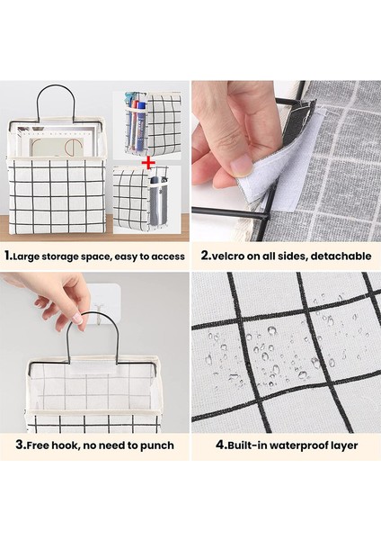 2 Asılı Kumaş Çanta Siyah + Beyaz (Yurt Dışından) indirimleri
