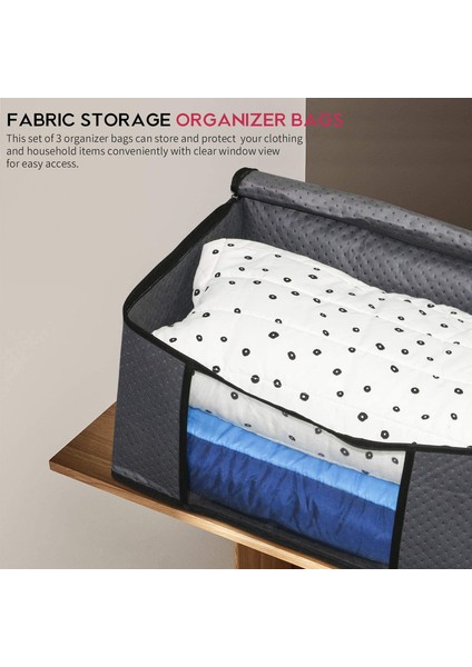 3x 50X40X25CM Saklama Torbası Gri (Yurt Dışından) indirimleri