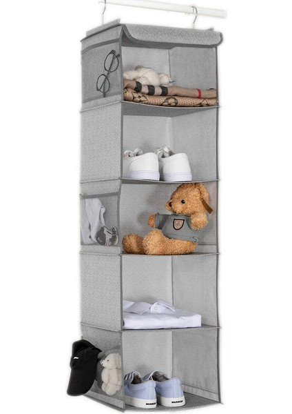 30X30X108CM Katlanır Raf Askısı Gri (Yurt Dışından)