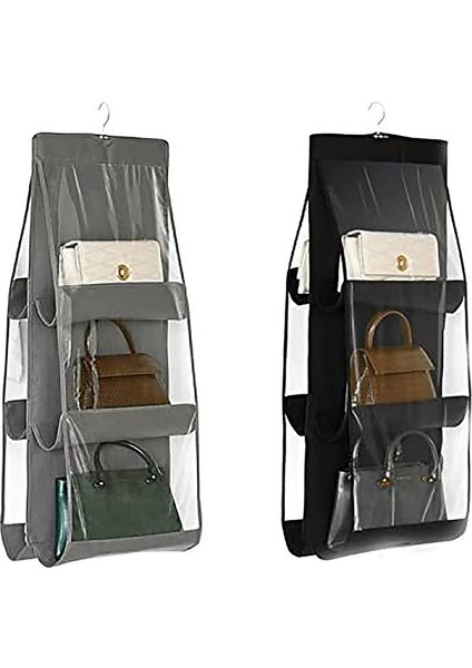 2x 36X85CM Gardırop Düzenleyiciler 2 Renk (Yurt Dışından)