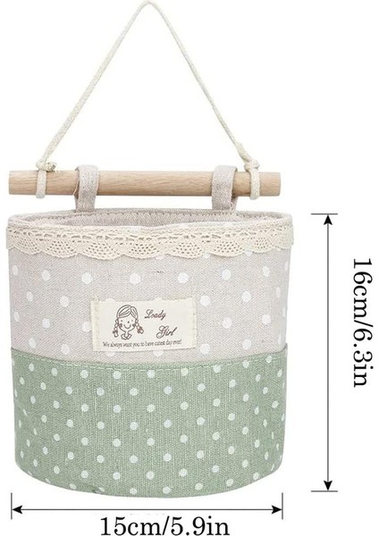 4 Adet Pamuk ve Keten Duvar Sepeti (Yurt Dışından) modelleri