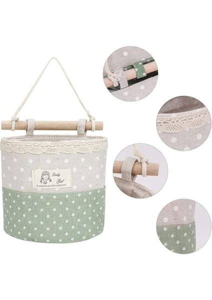 4 Adet Pamuk ve Keten Duvar Sepeti (Yurt Dışından) fırsatları