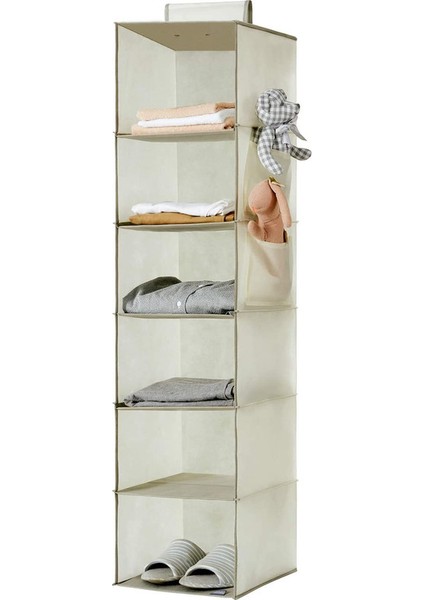 29,7X30X120CM Çok Katmanlı Saklama Çantası Bej (Yurt Dışından)