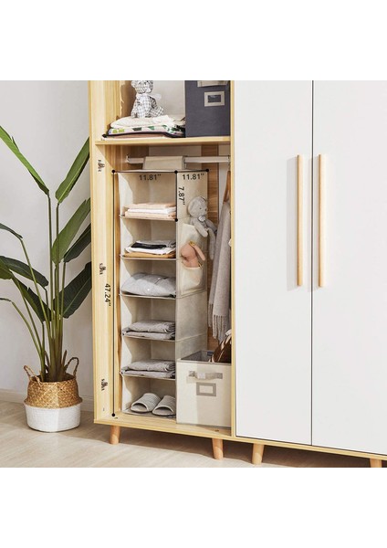 29,7X30X120CM Çok Katmanlı Saklama Çantası Bej (Yurt Dışından) indirimleri