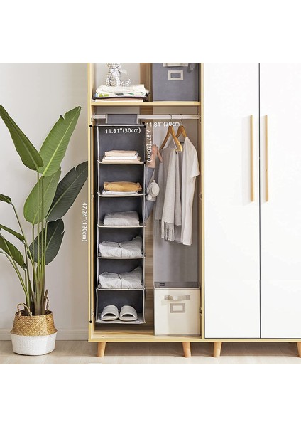 29,7X30X120CM Çok Katmanlı Düzenleyici Gri (Yurt Dışından) fırsatları