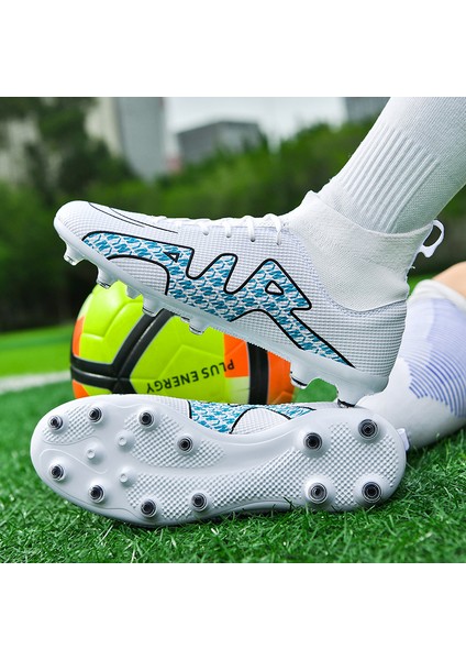 Erkek Spor Futbol Ayakkabısı Krampon - Beyaz (Yurt Dışından) fırsatları