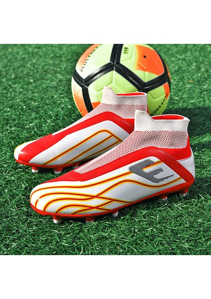 Erkek Spor Futbol Ayakkabısı Krampon - Kırmızı (Yurt Dışından) fiyatları
